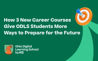 The blog post title with the ODLS school logo in the bottom left corner with a bullseye target graphic in the top right.