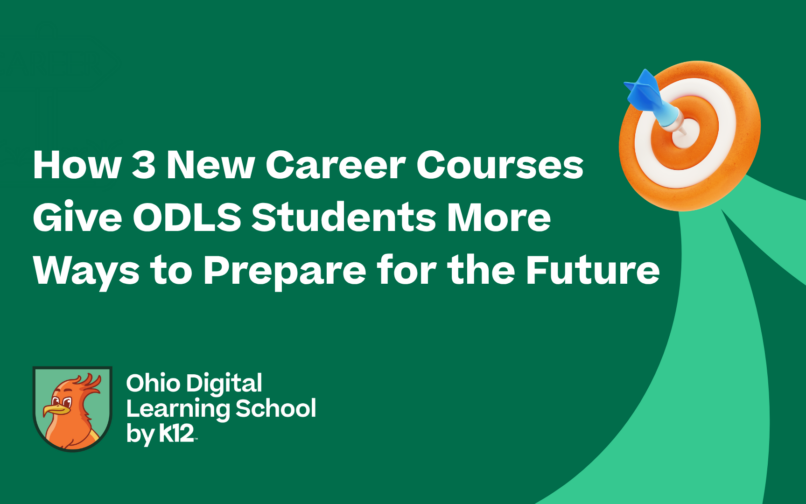 The blog post title with the ODLS school logo in the bottom left corner with a bullseye target graphic in the top right.